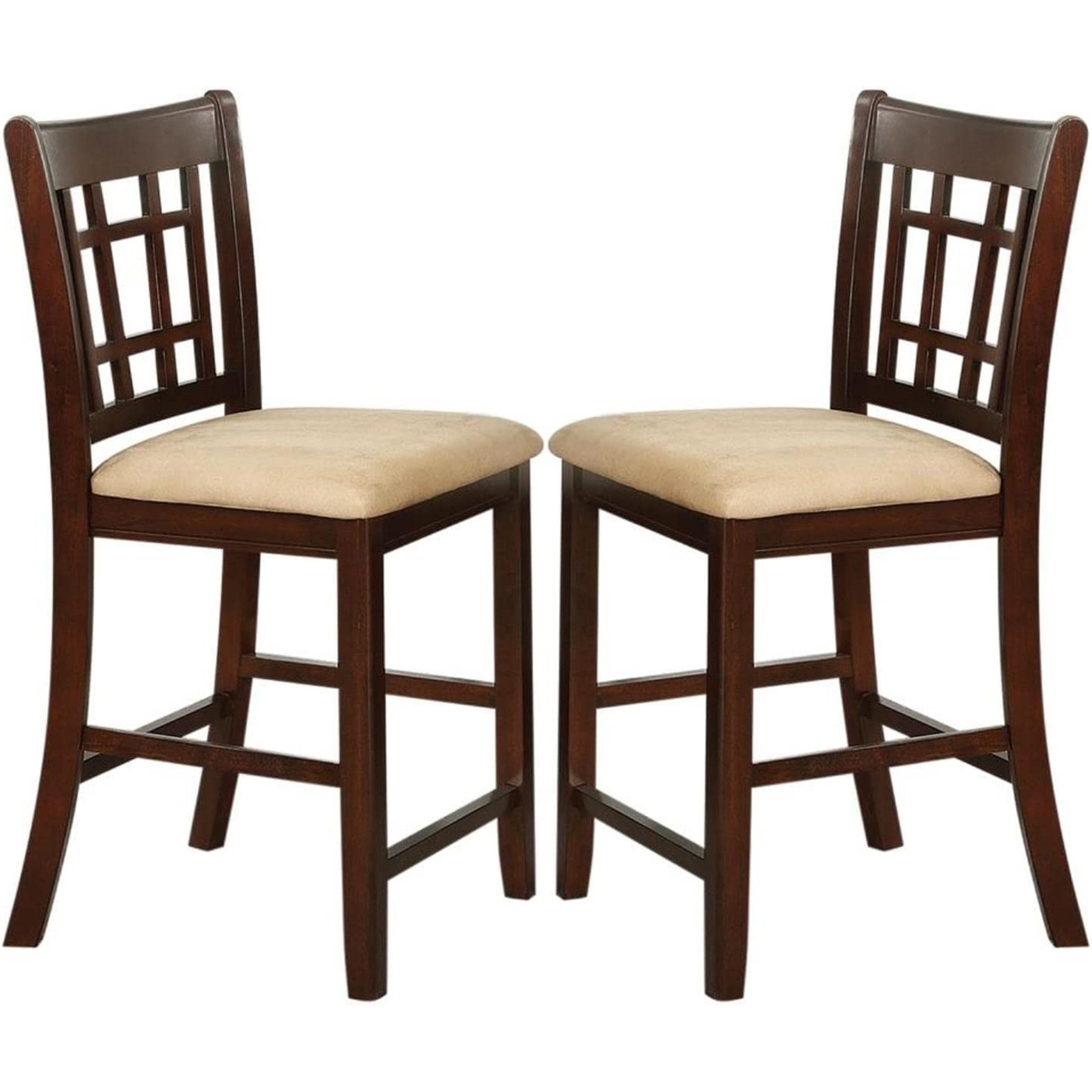 Brown Cherry Counter Height Dining Stools (Set of 2) - Set of 2