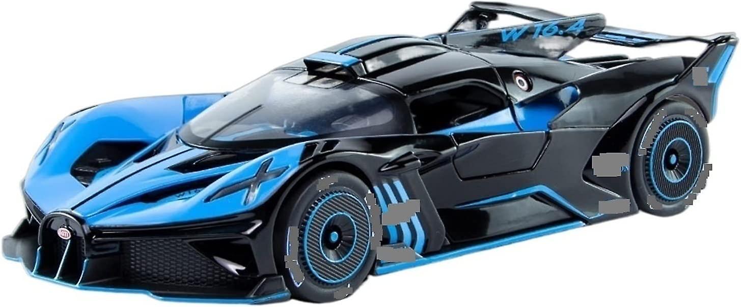 For Bugatti Bolide Supercar Simulation Metal Vehicle Racing Toys For Boys Gifts 1:24 Alloy Model Car Miniature Diecast (color : Blue)