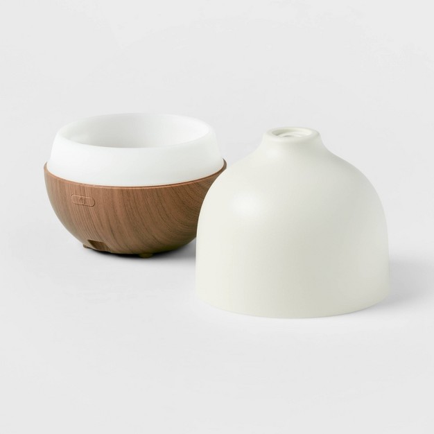 300ml Woodgrain Oil Diffuser White brown