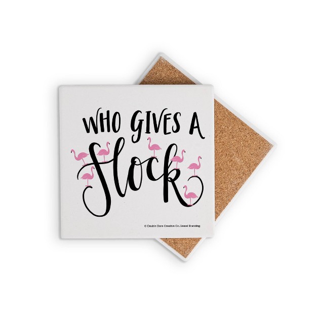 4pk Ceramic Who Gives A Flock Coasters Thirstystone