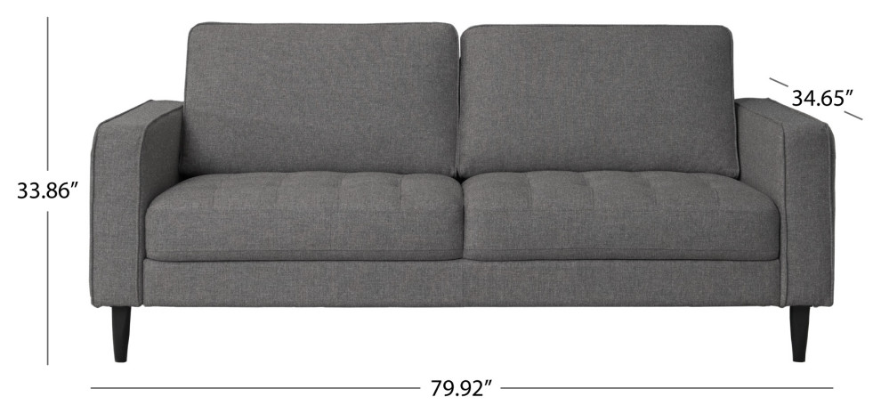 Holloway 2pc Fabric Sofa  S/CH Collection   Midcentury   Living Room Furniture Sets   by Abbyson Living  Houzz