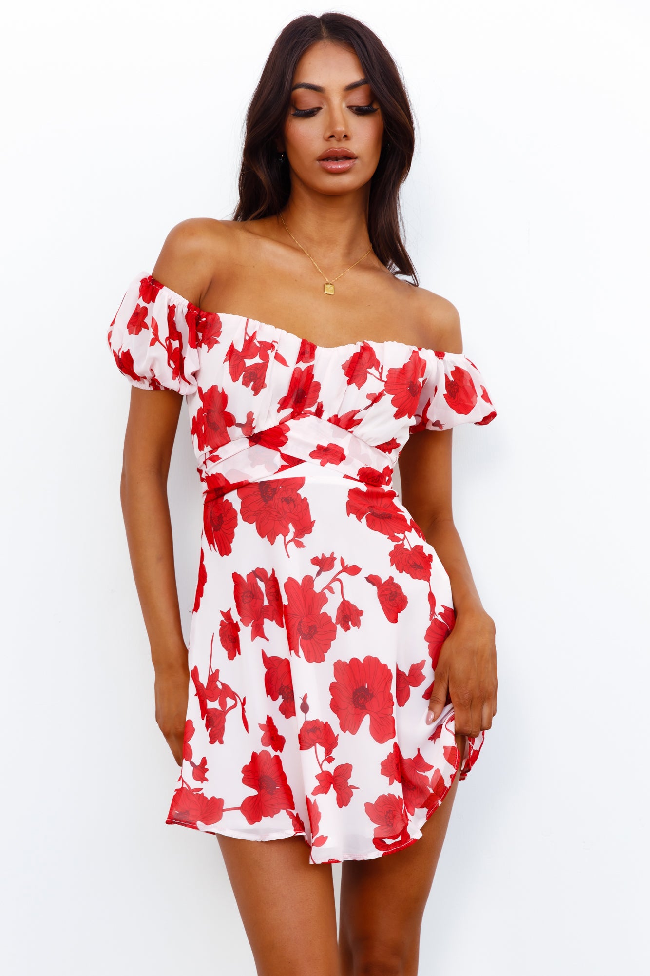 Dusk Heart Dress Red