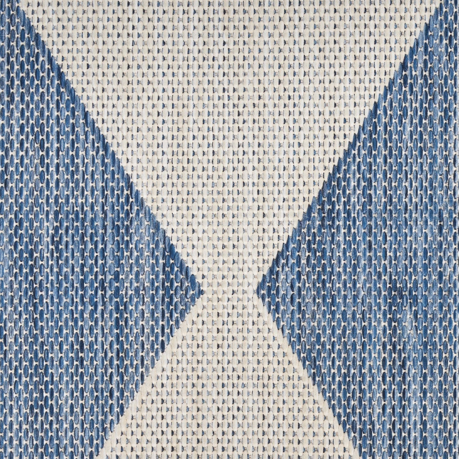 Positano Indoor/Outdoor Navy Blue Geometric Rug