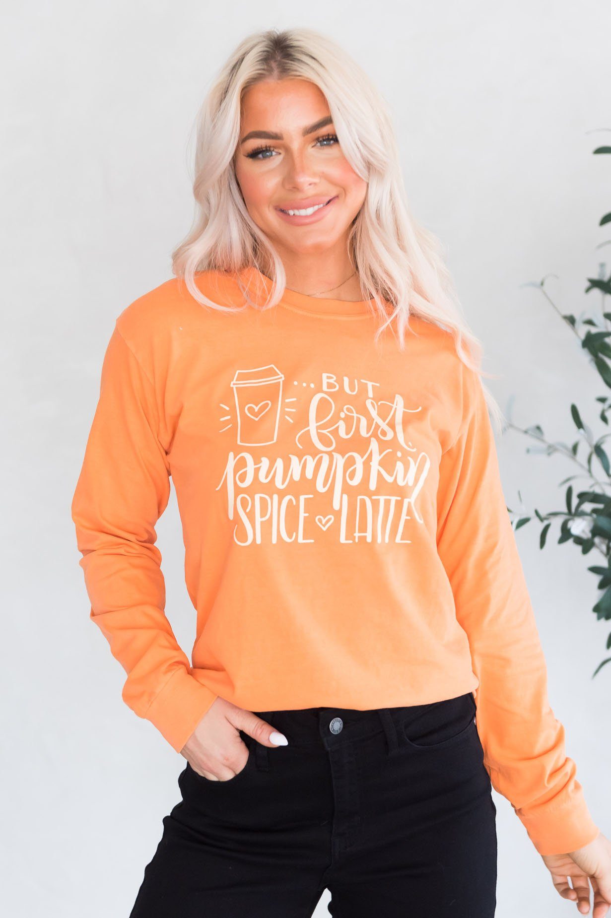 But First, Pumpkin Spice Modest Top