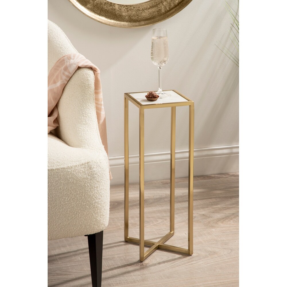 Kate and Laurel Jaspur Square Metal End Table