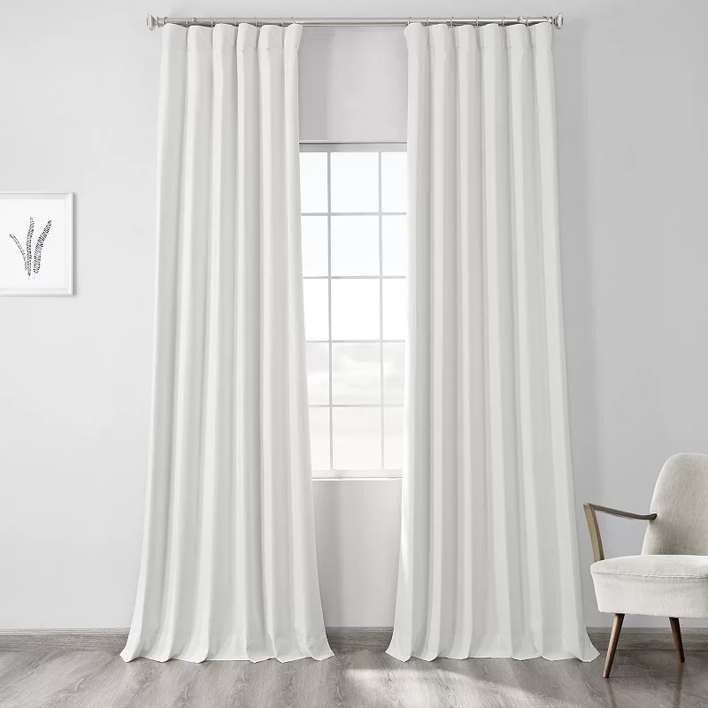 EFF Vintage Thermal Cross Linen Weave Max Blackout Window Curtain