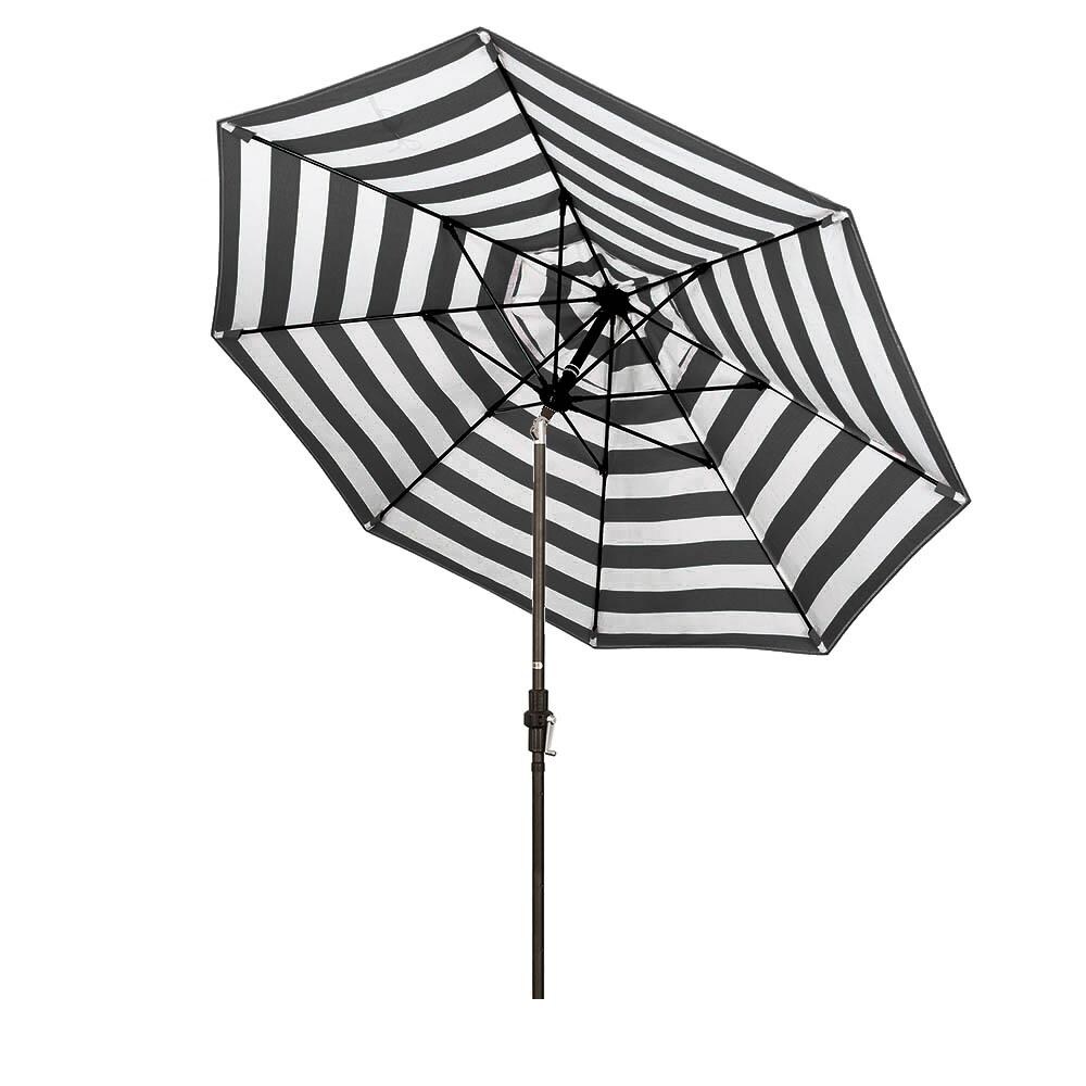 California Umbrella 9 Ft. Octagonal Aluminum Collar Tilt Patio Umbrella W/ Crank Lift and Fiberglass Ribs