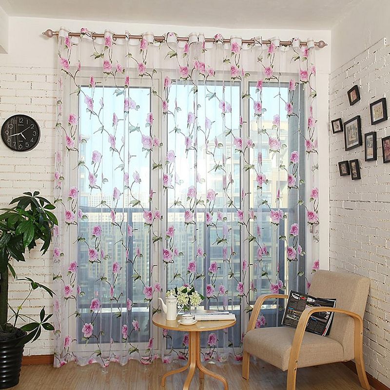 Dolce Mela Window Sheer Curtains Panel