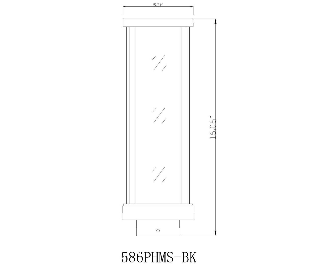 Z-Lite 586PHMSBK