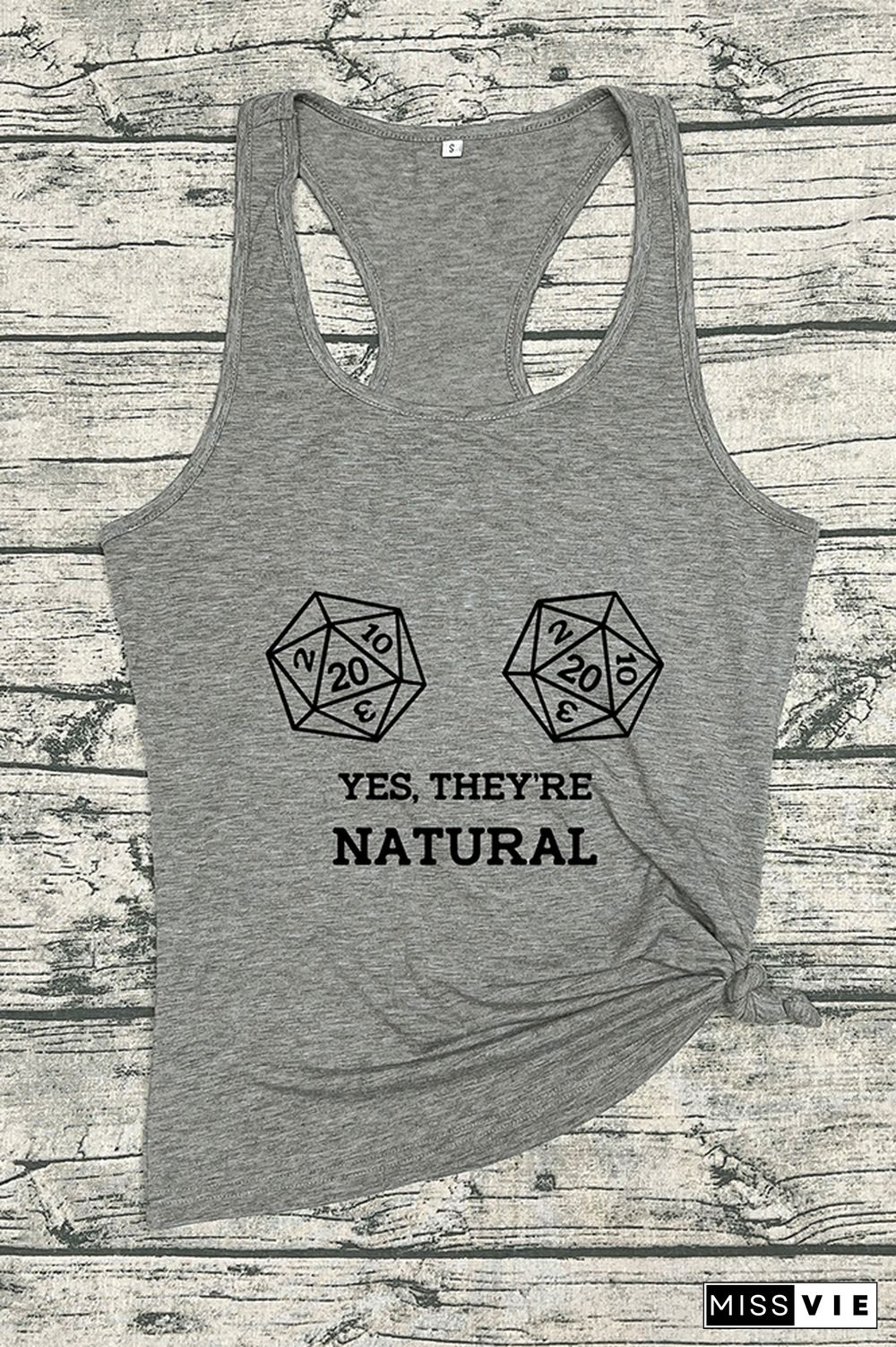 Yes, They're Natural Sleeveless Tank Top Wholesale