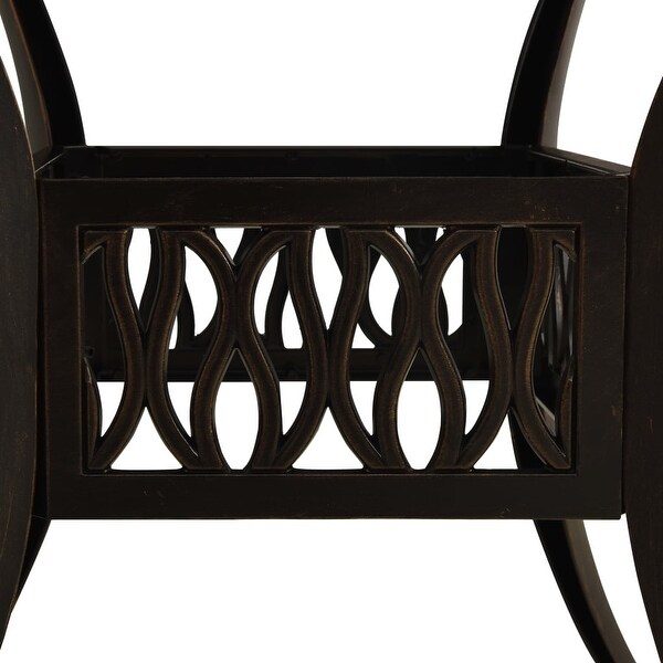 vidaXL Patio Table Bronze 35.4