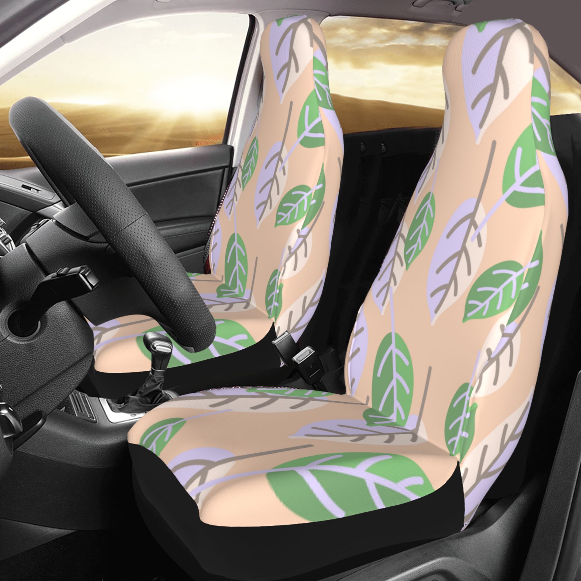 ZICANCN Car Seat Cover Fashion Seamless Creative Car Front Seat Covers Protectors ， Automotive Seat Covers for Cars Trucks Suv