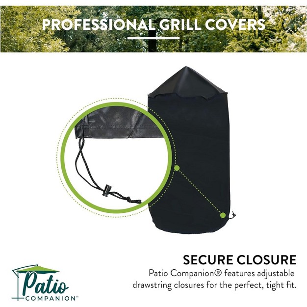 Patio Companion Professional Grill Cover 5 Year Warranty Heavy grade Uv Blocking Material Waterproof And Weather Resistant