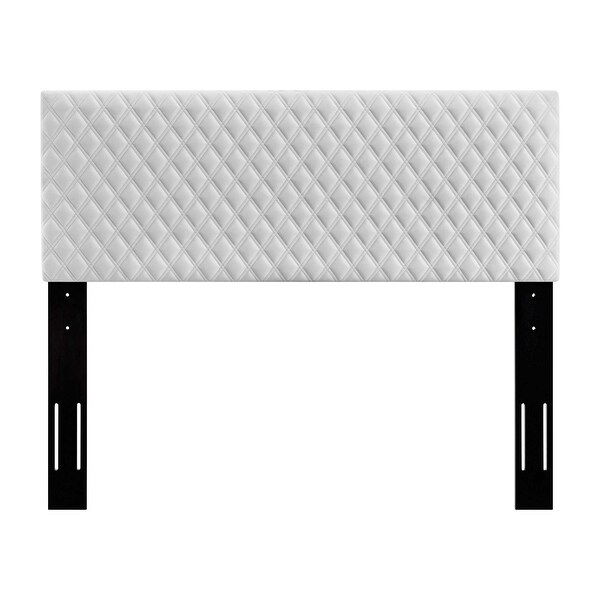 Angela Twin Performance Velvet Headboard - - 31640359