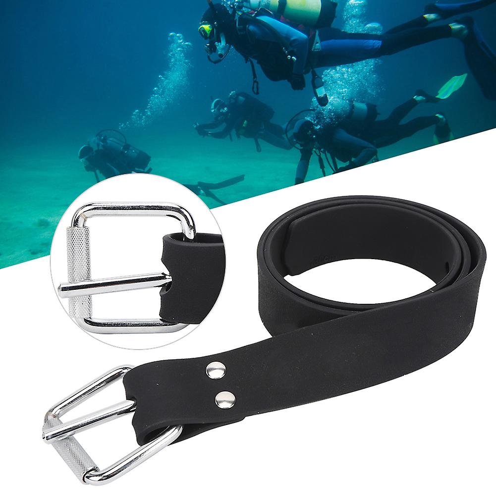 Silicone Diving Weight Belt With Quick Release Steel Buckle For Free Diving Underwater Scuba Snorkeling Spearfishing1.3m