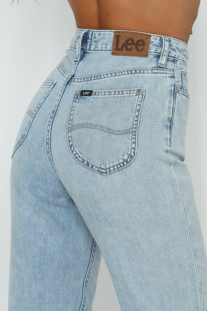 LEE High Moms Jeans Real Blue