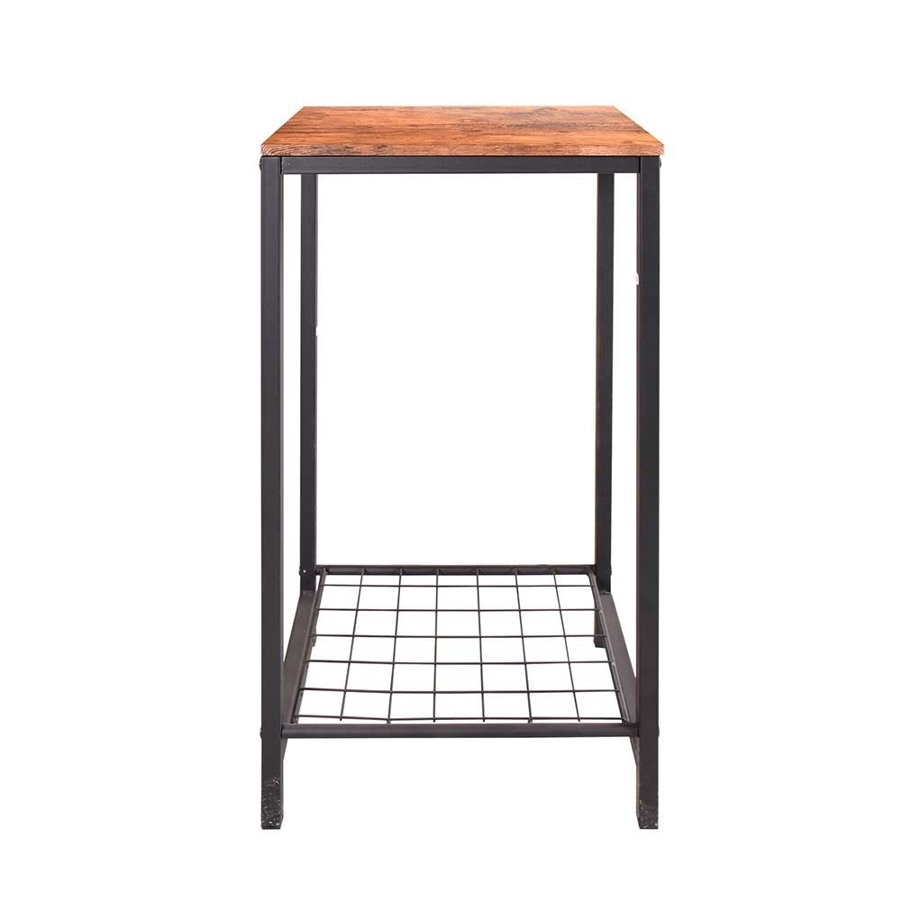 2-Tier End Table Industrial Side Table Nightstand Coffee Table