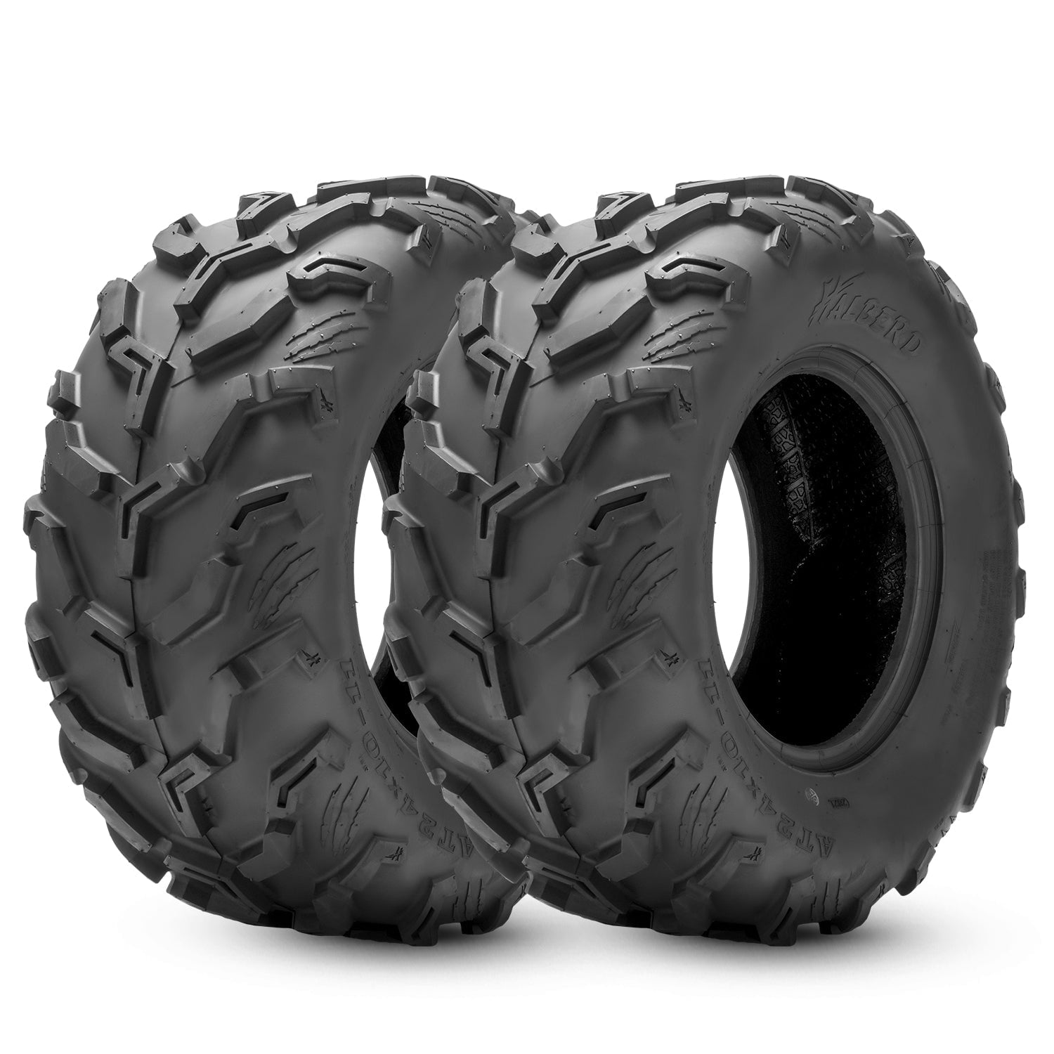 6ply ATV UTV Tires 25X10-12 25x10x12 25x10 12 MUD Replacement Tubeless Tires Set of 2