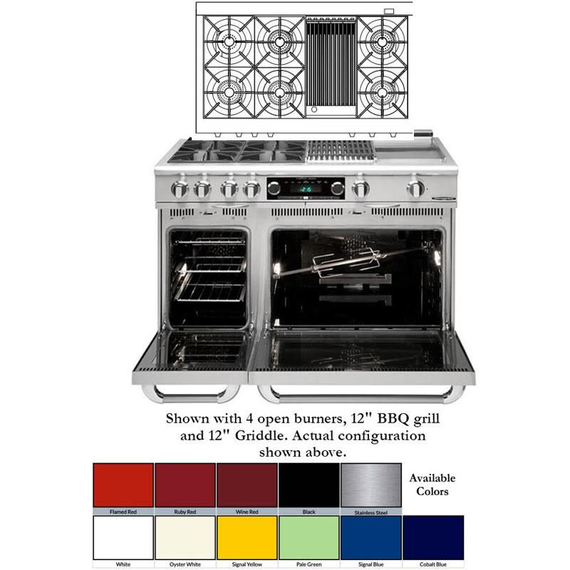 Capital 48-inch Freestanding Dual-Fuel Range COB484B2-N