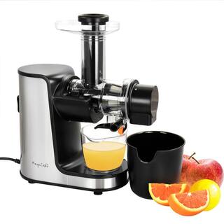 MegaChef Masticating Slow Juicer Extractor with Reverse Function Cold Press Juicer Machine with Quiet Motor 985117795M