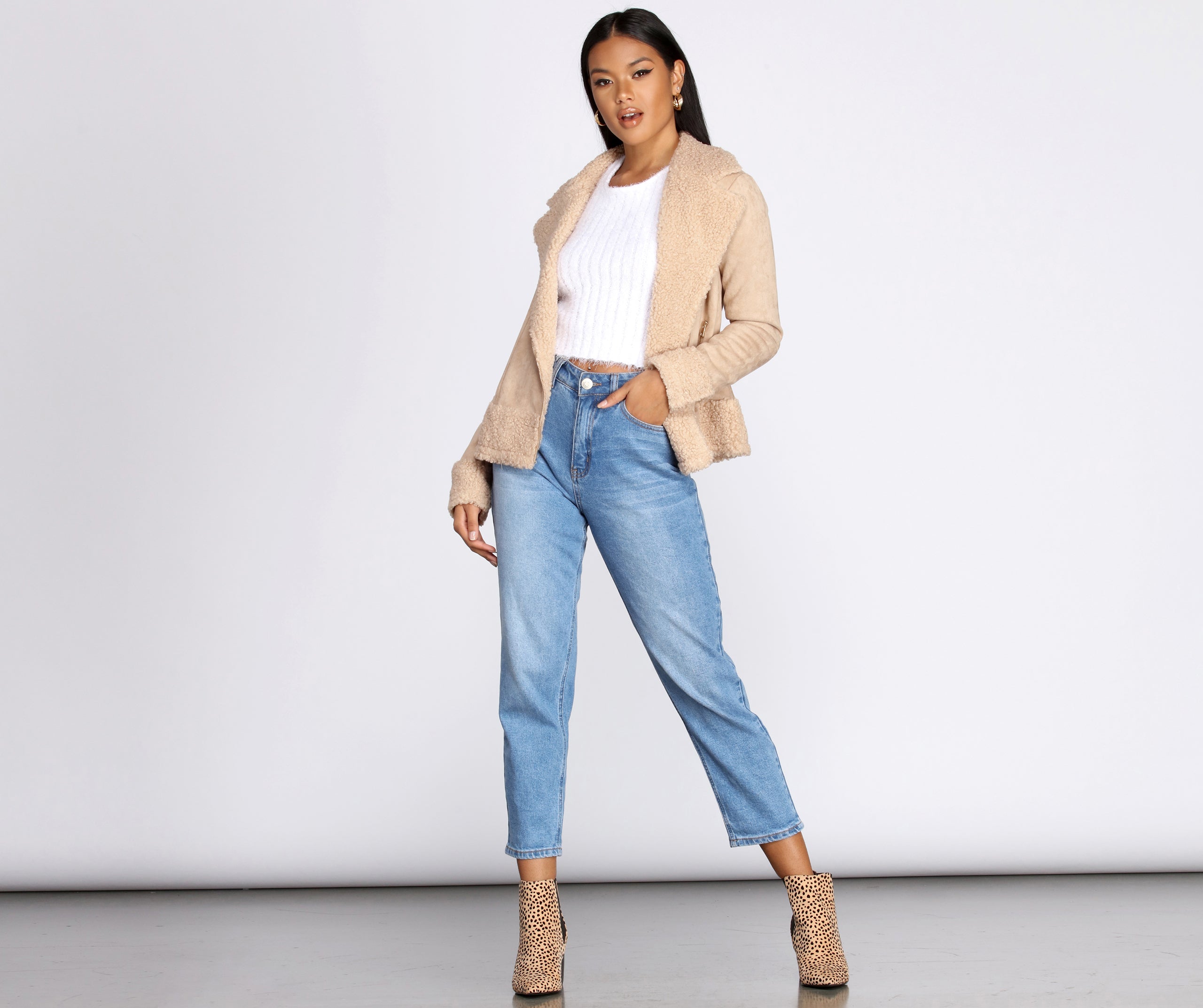 Penny-Lane Faux Suede Jacket