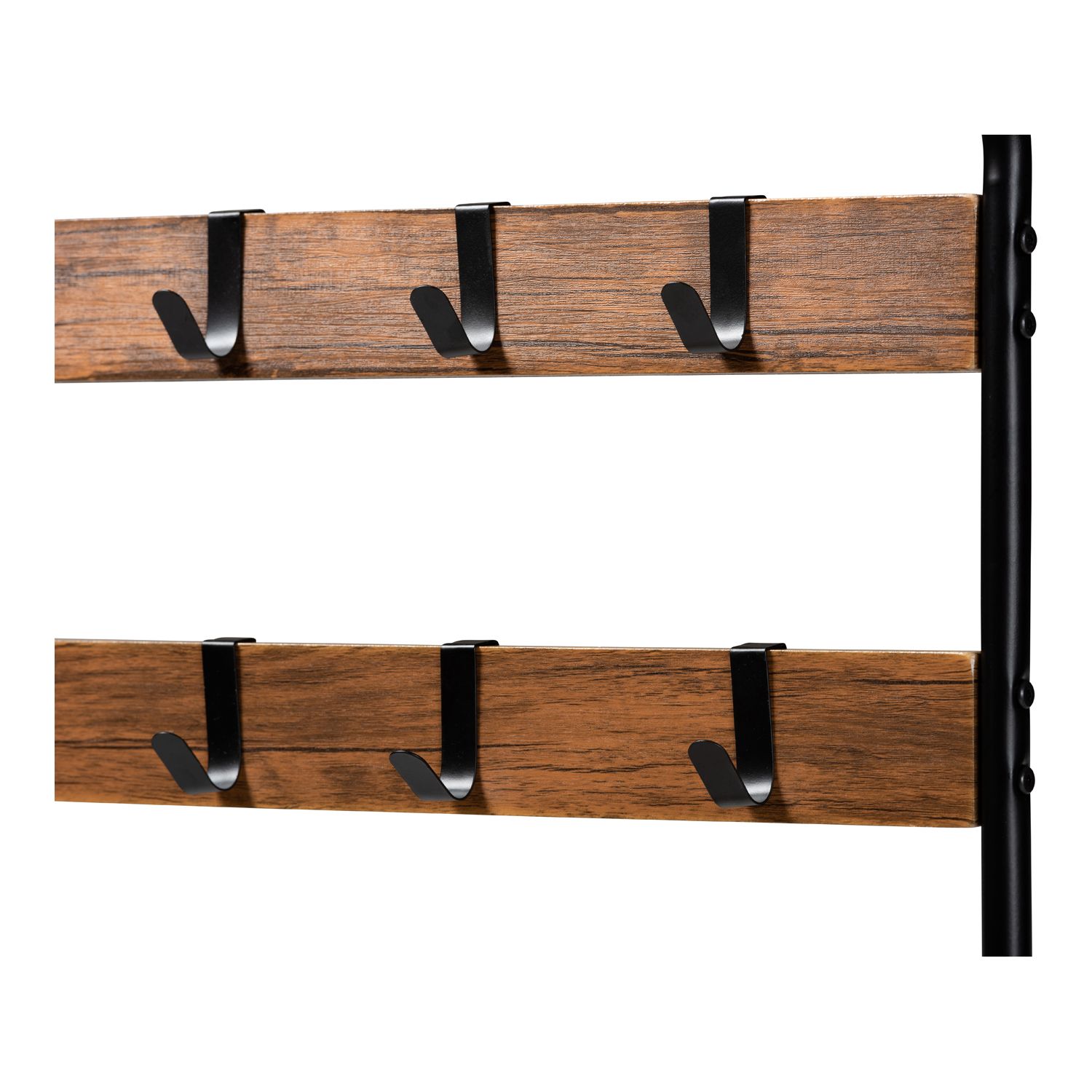 Baxton Studio Aislin Coat Rack Shelving Unit