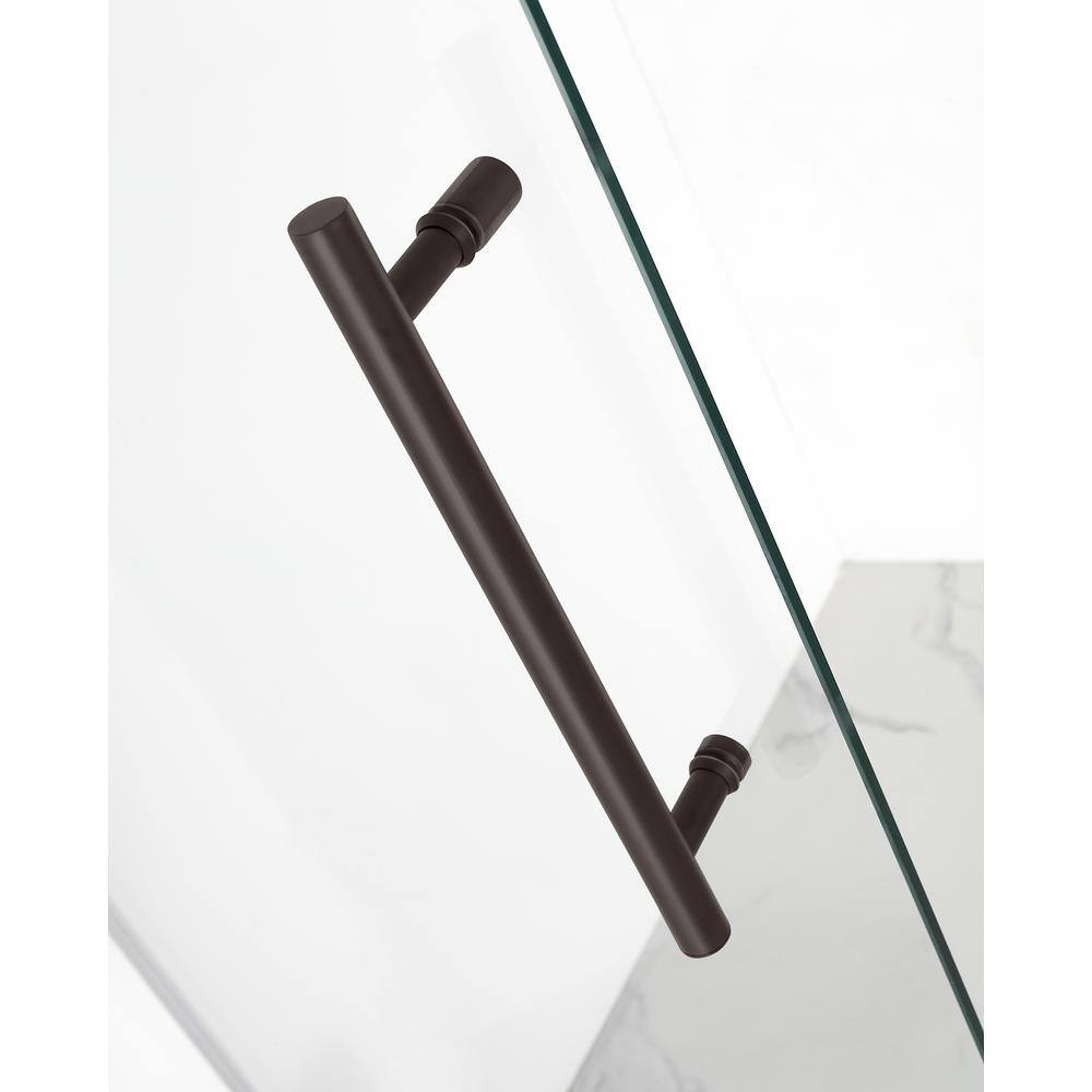 Aston Coraline 56 in. to 60 in. x 60 in. Frameless Sliding Tub Door in New Bronze TDR984EZ-NBR-60-10