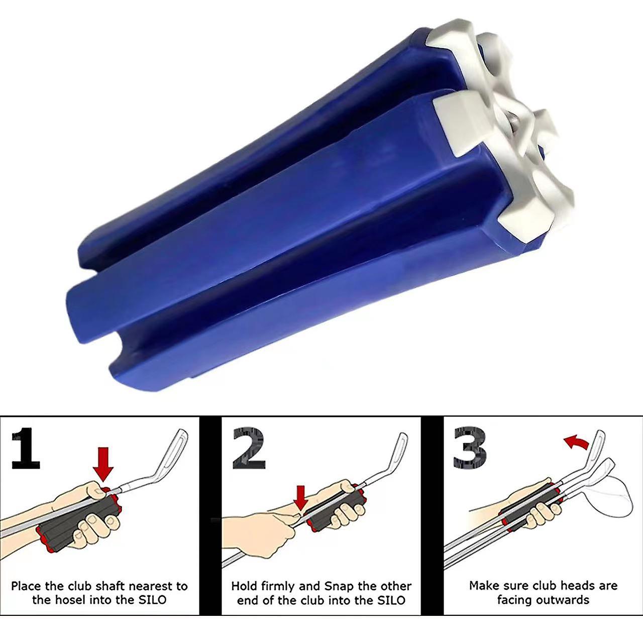 Golf Club Carrier， Royal Blue/titanium White