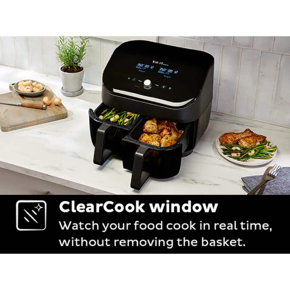 Instant Pot Instant Vortex Plus 8 qt Black Dual Basket Air Fryer with ClearCook