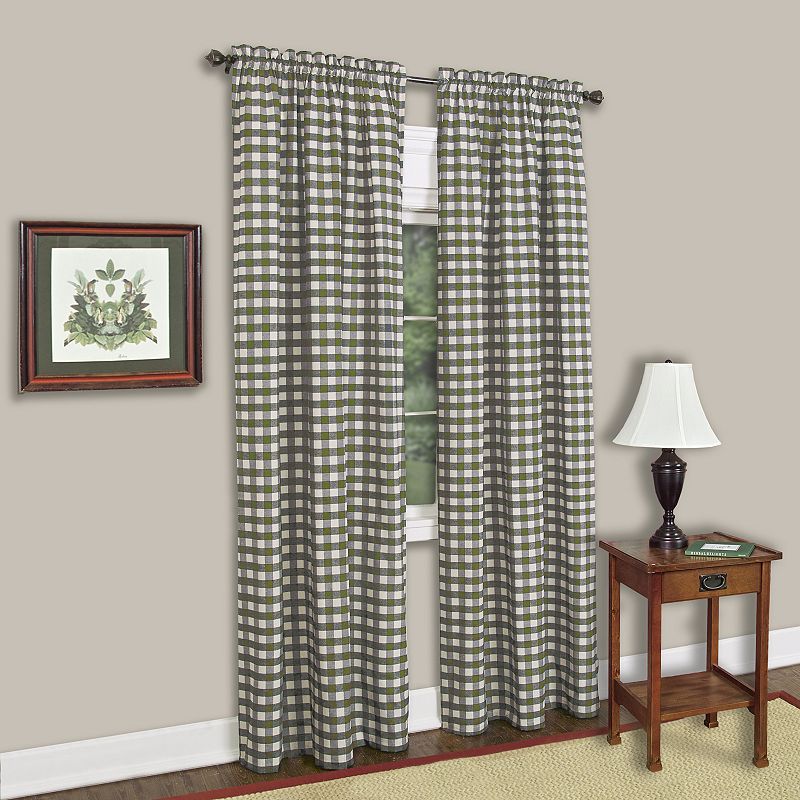 Buffalo Check 1-Panel Window Curtain