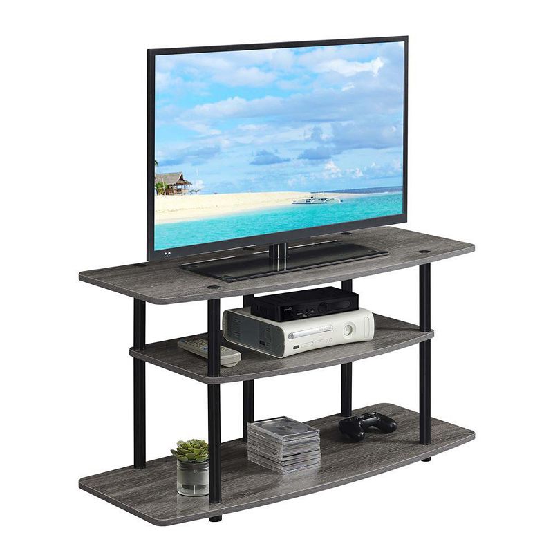 Convenience Concepts Designs2Go No Tools 3 Tier Wide TV Stand