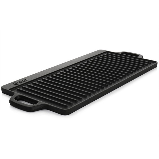 Oster Castaway Pre seasoned 18in X 9in Cast Iron Reversible Griddle