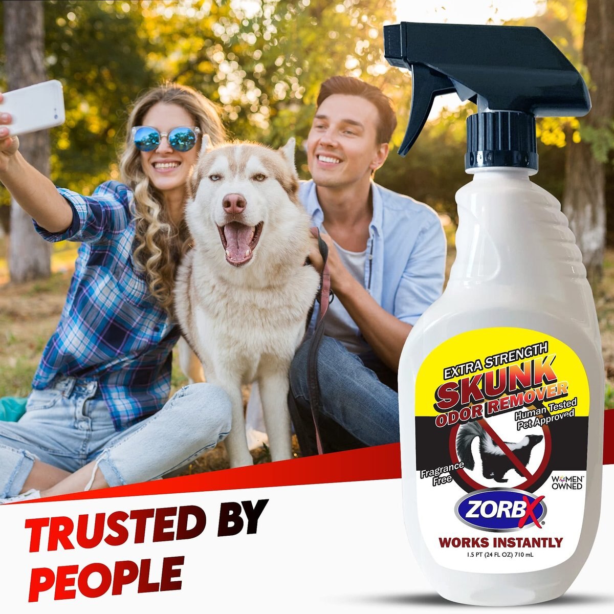 ZORBX Extra Strength Skunk Odor Remover， 24-oz bottle