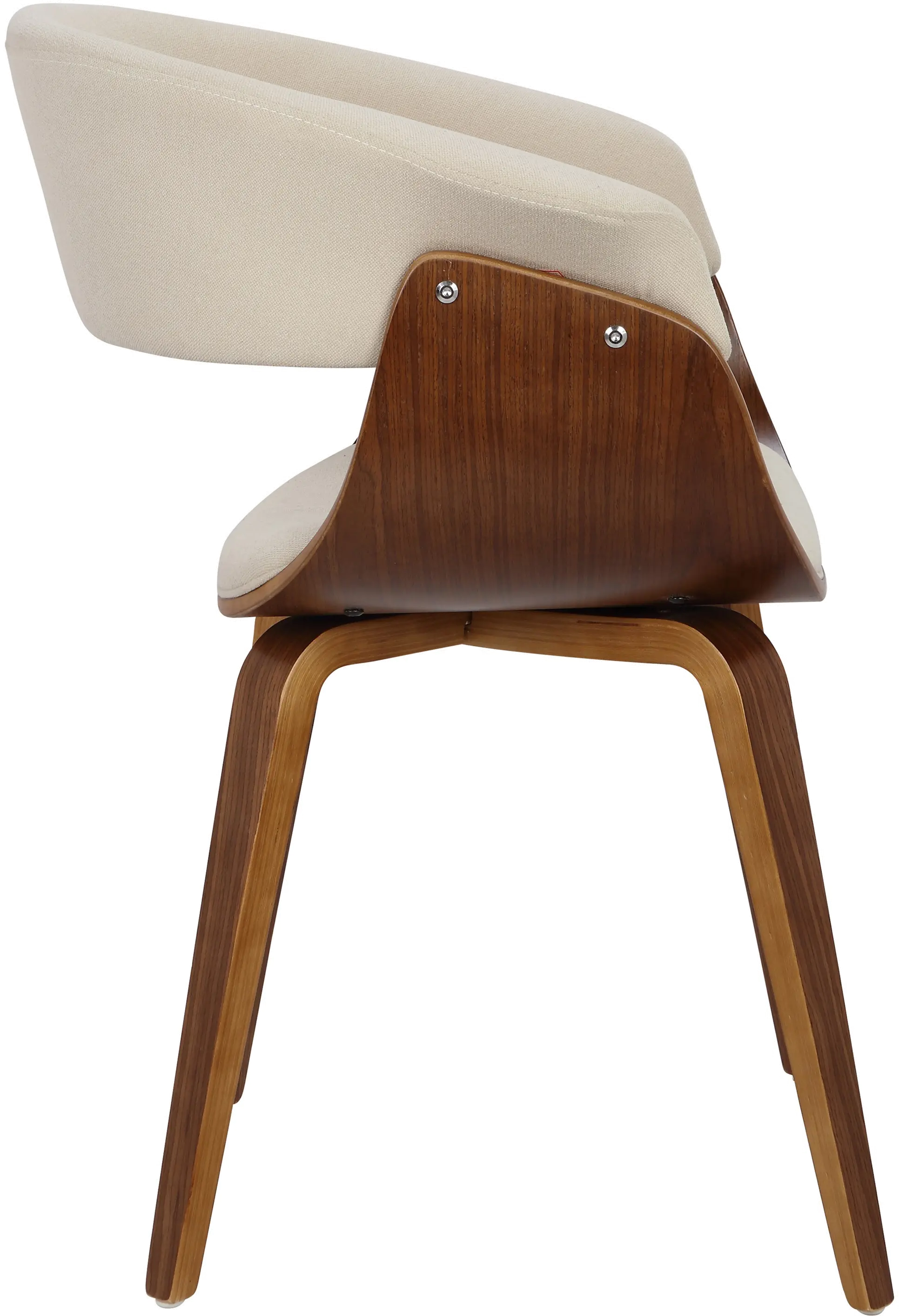 Vintage Mod Cream Dining Room Chair