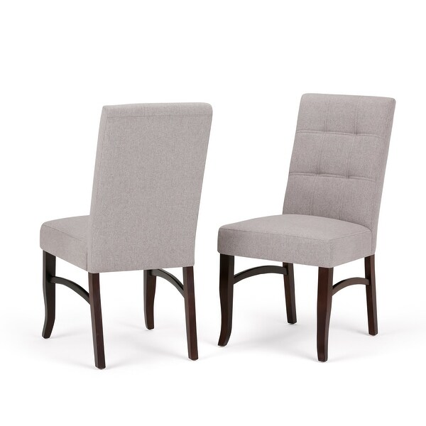 WYNDENHALL Hawthorne Contemporary 9 Pc Dining Set with 8 Upholstered Dining Chairs and 54 inch Wide Table