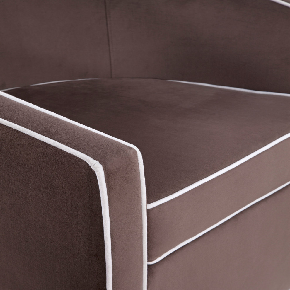 Keely Swivel Chair   Contemporary   Armchairs And Accent Chairs   by Comfort Pointe  Houzz