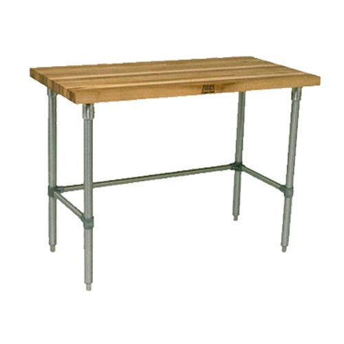 John Boos JNB10A Work Table， Wood Top， 84