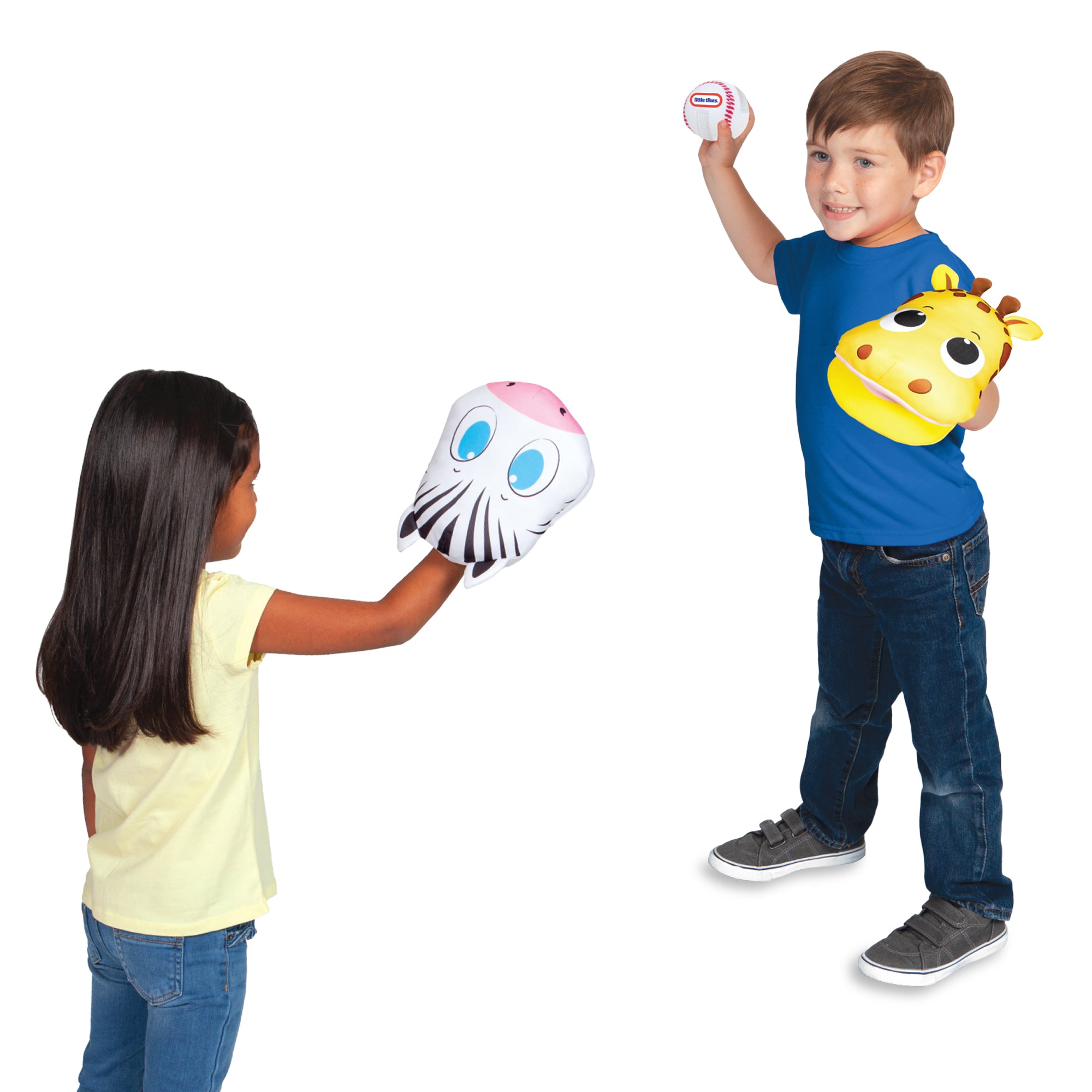 Little Tikes Catch & Stick Toss Game for Kids w/ 2 Mitts & 1 Baseball