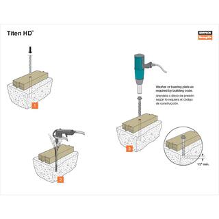 Simpson Strong-Tie Titen HD 58 in. x 6 in. Zinc-Plated Heavy-Duty Screw Anchor THDB62600HF1