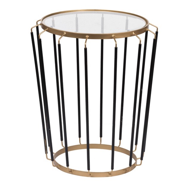 Winnie Occasion Accent Table Black gold A amp b Home