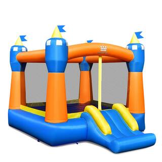 Costway Inflatable Bounce House Kids Magic Castle with Large Jumping Area Without Blower NP10397