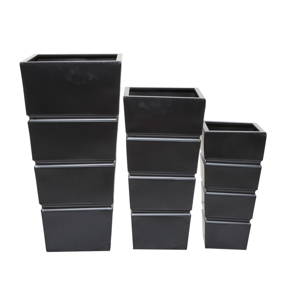 Metal Modern Planter (Set of 3)   S/3 13\