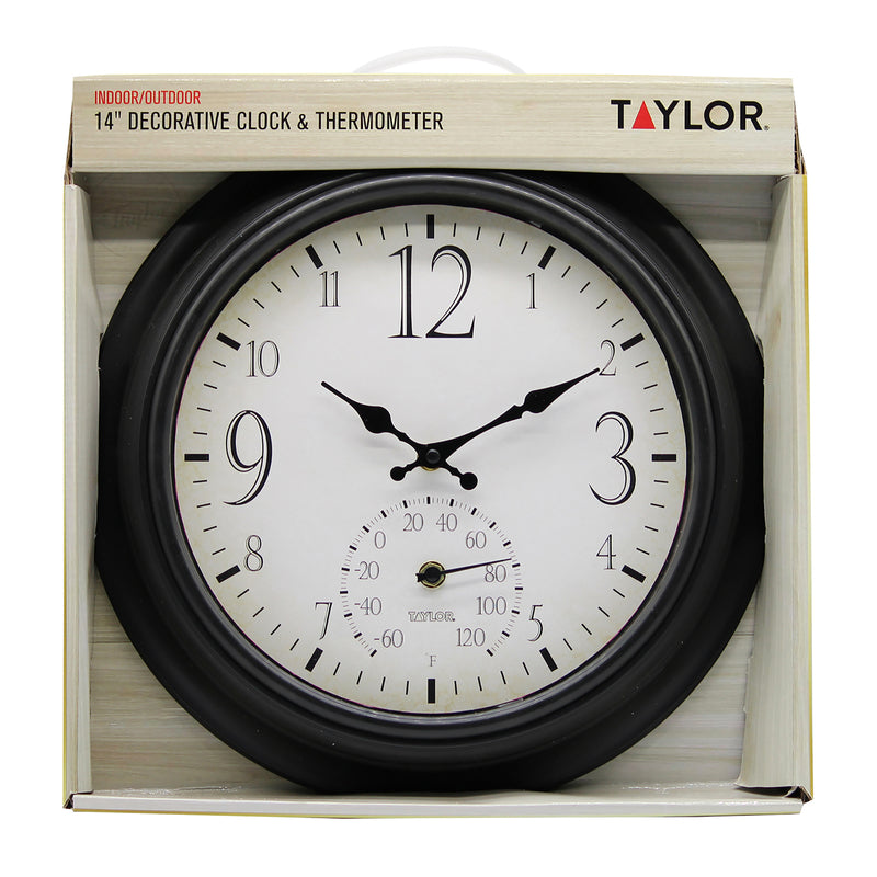 CLOCK/THERM BLACK 14