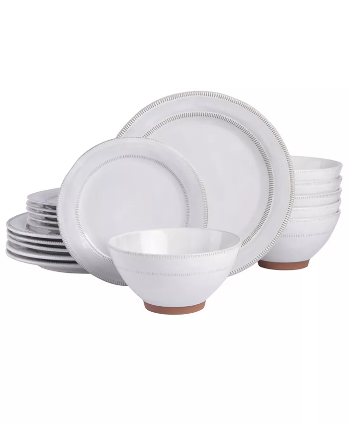 Gibson Elite Terranea 18 Piece Dinnerware Set Service  for 6