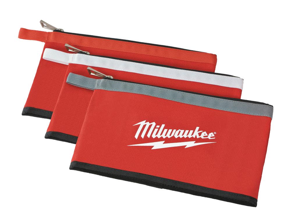 MW 3 pk Zipper Pouches 48-22-8193 from MW