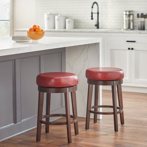 Simple Living 30-inch Avenue Backless Swivel Bar Stool (1-Piece)