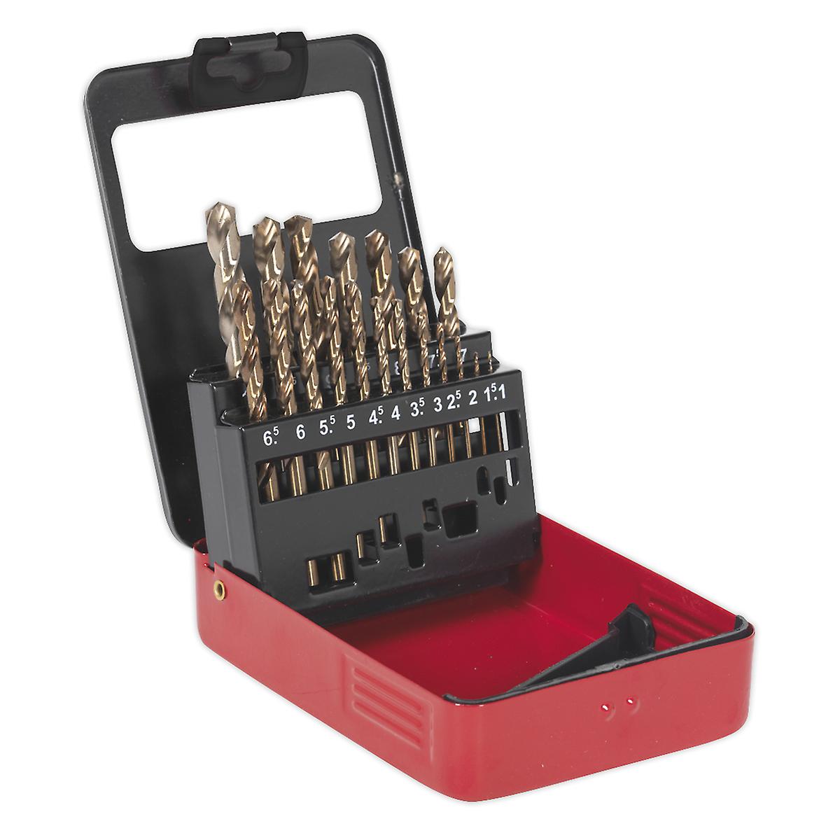 Sealey Ak4701 Cobalt Drill Bit Set 19Pc Metric