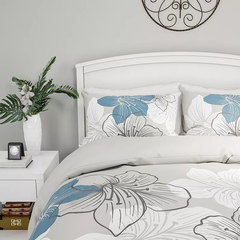 Portsmouth Home Microfiber Floral Comforter Set