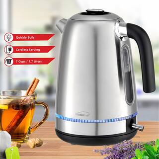 Brentwood 7-Cup Stainless Steel Cordless Electric Kettle 985117010M