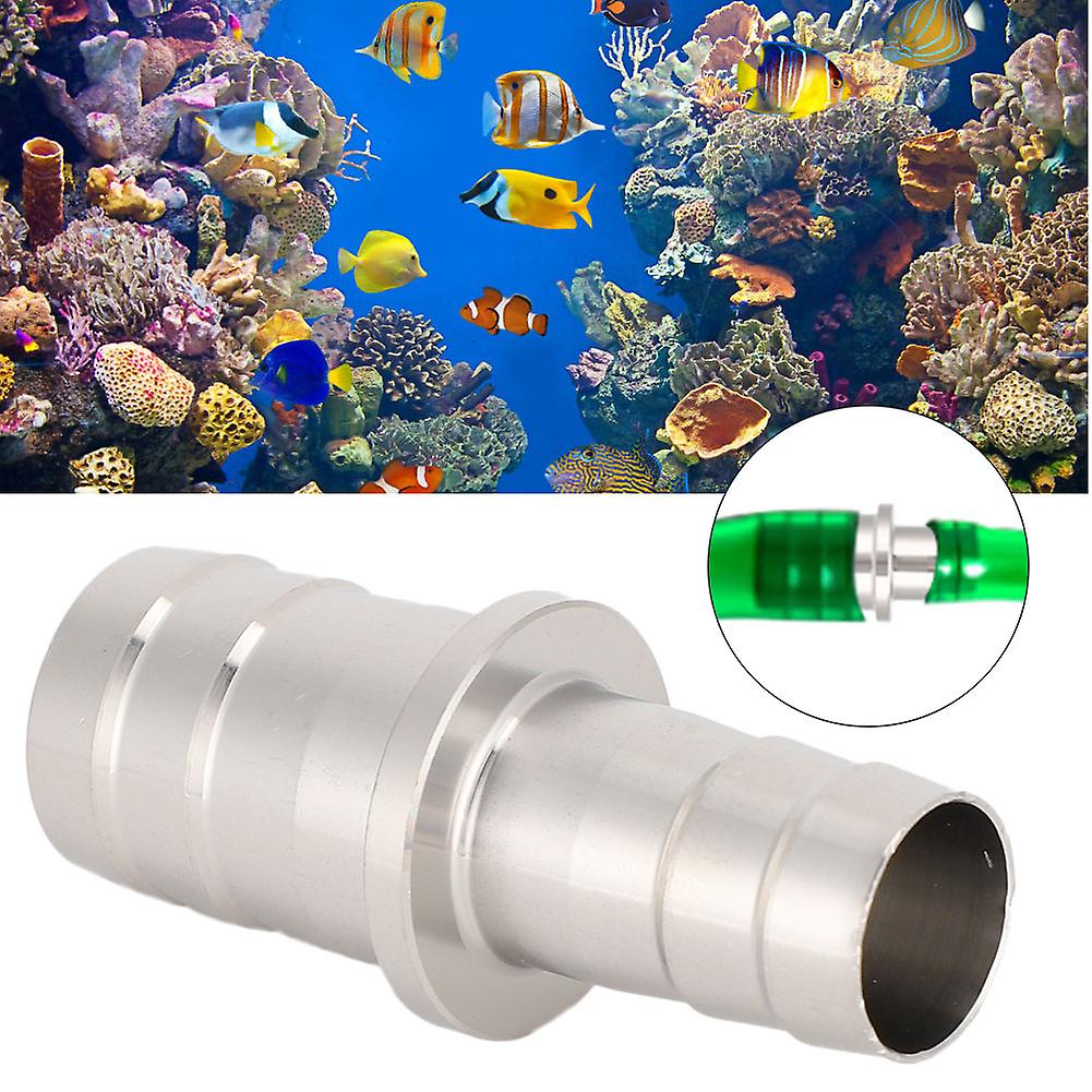 Aquarium Stainless Steel Water Pipe Adapter Fittings Joint Connector For Fish Tank12mm To 16mm